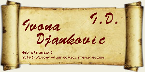 Ivona Đanković vizit kartica